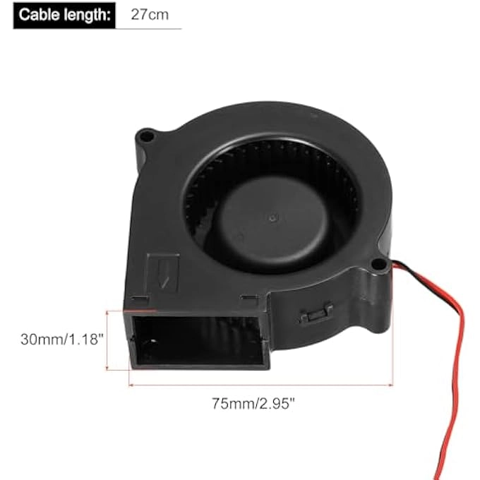 DC BRUSHLESS FAN - 2PCS 75X75X30MM