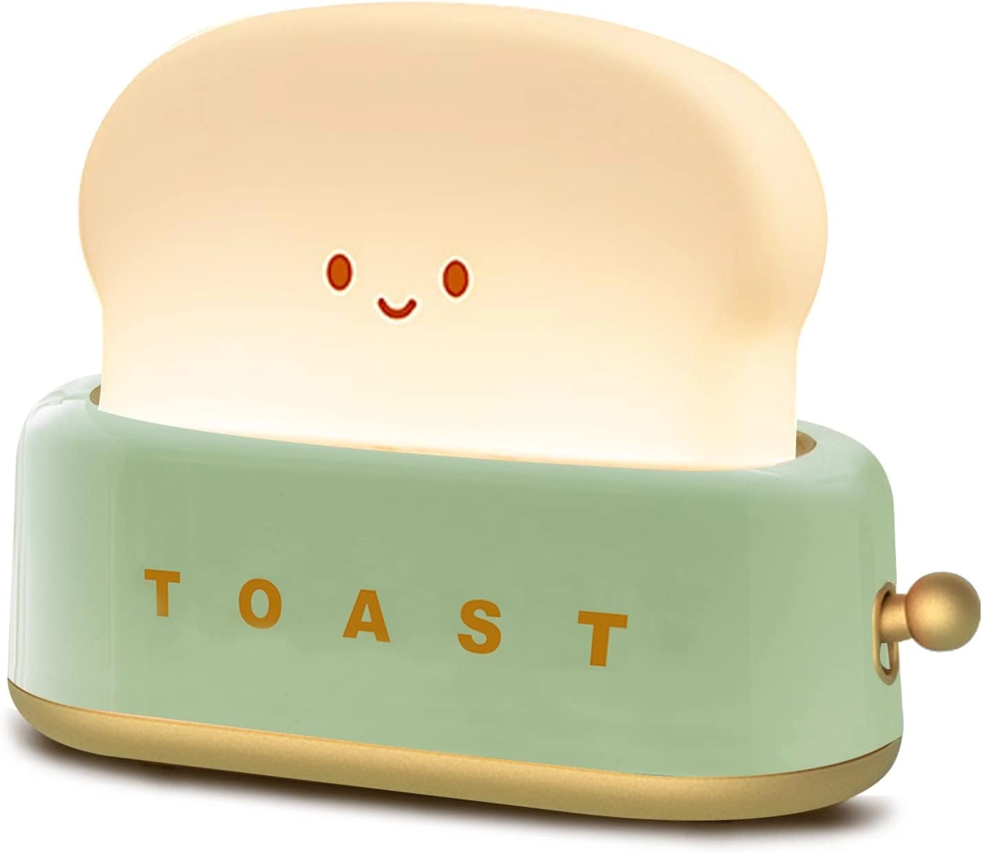 DesiDiya, DesiDiYa, Contact: +91-7572888999, info@desidiya.com Silicone Toaster Lamp - Battery Powered Green- Toast