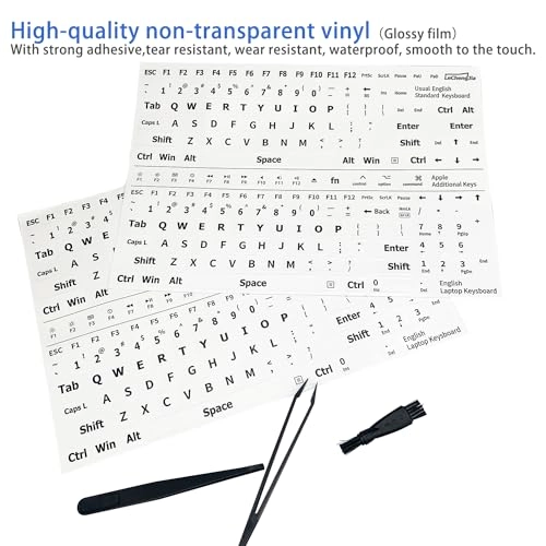 English keyboard stickers - US Layout