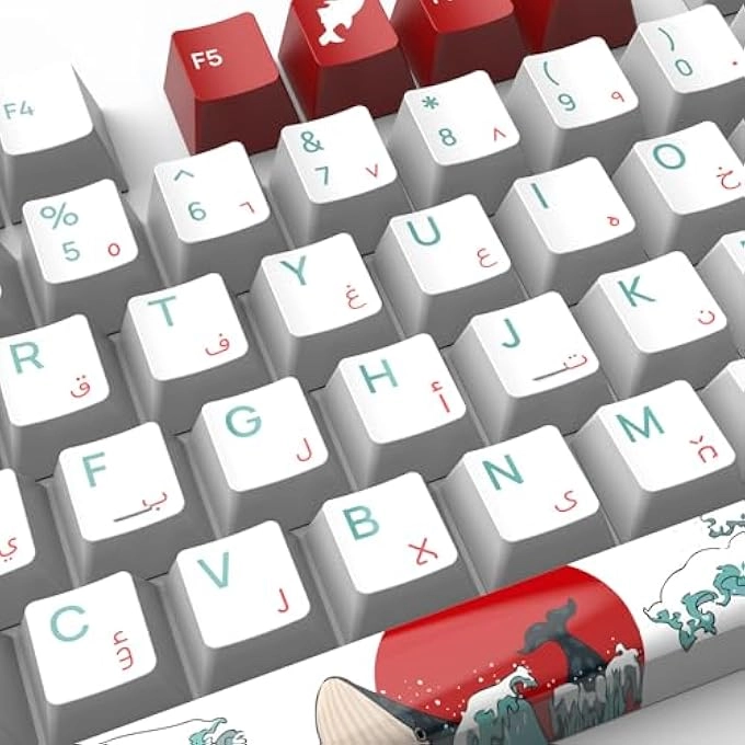 SEEFY ARABIC ALPHABET KEYCAPS - ARABIC & US LAYOUT
