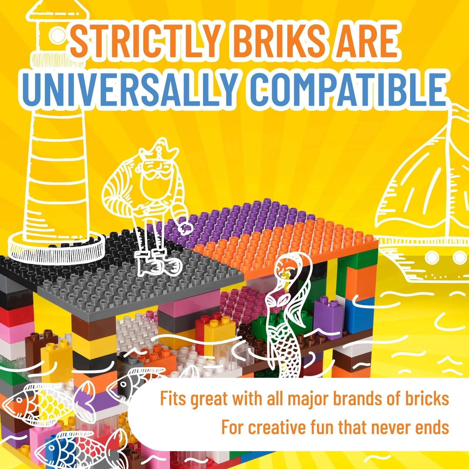 Big Brick Building Set - 108 pcs