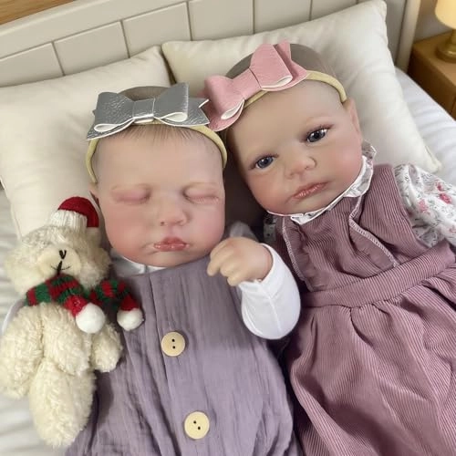 Loulou Reborn Baby Doll - 20 inch Silicone Vinyl Girl Ages 3+