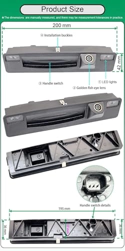 Rear View Camera - Night vision Wire AHD 720P