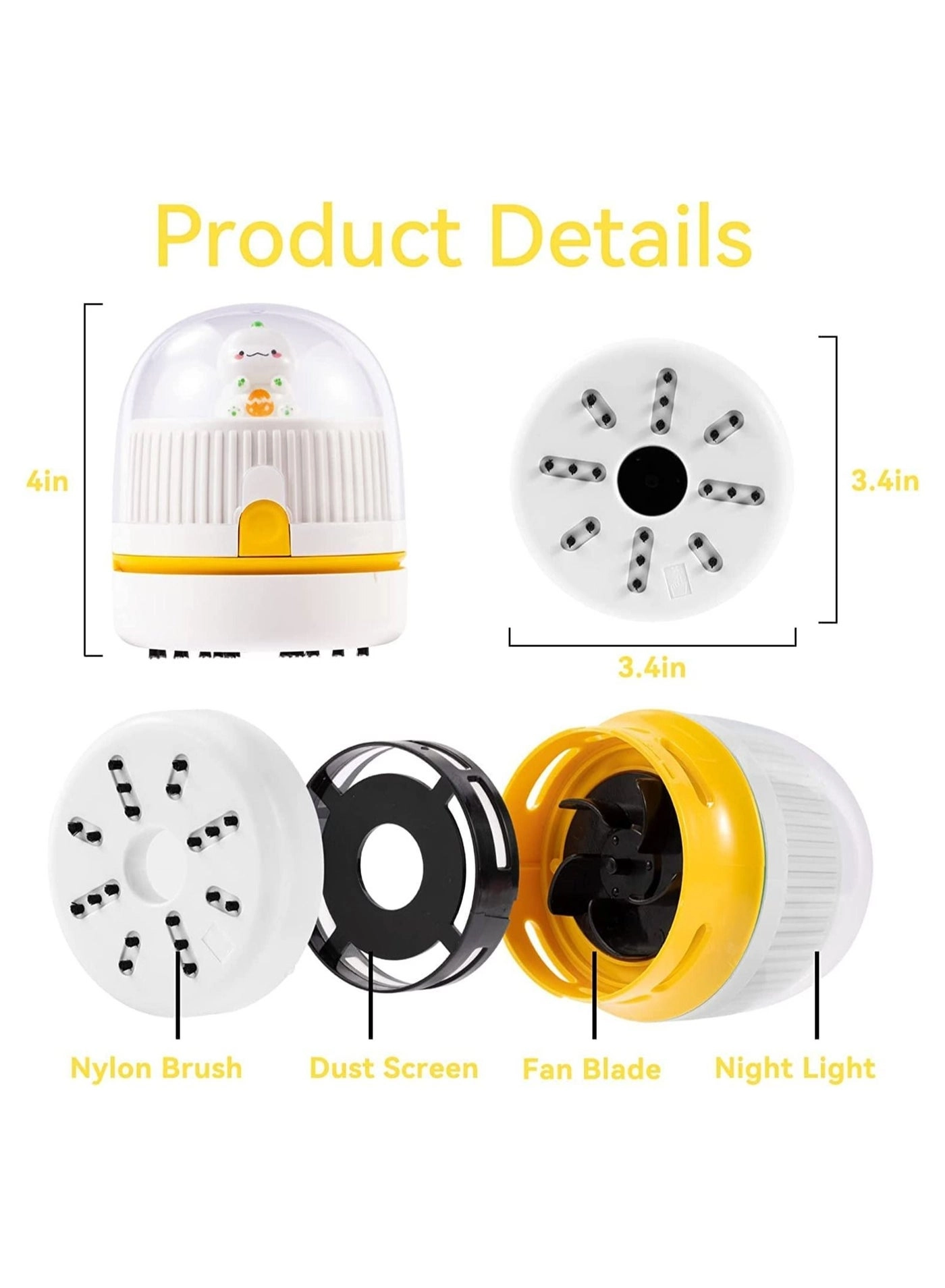 Desktop Vacuum Cleaner - 500mAh