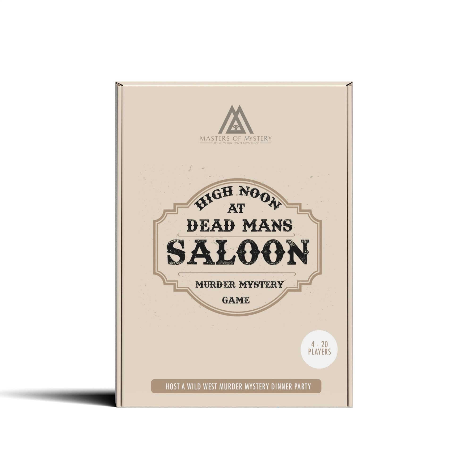 Masters of Mystery Cowboy Wild West Murder Dinner Game - English Adult
