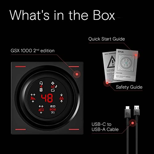 GSX 1000 2nd Edition - DAC 7.1 Surround Sound Headphone Amp