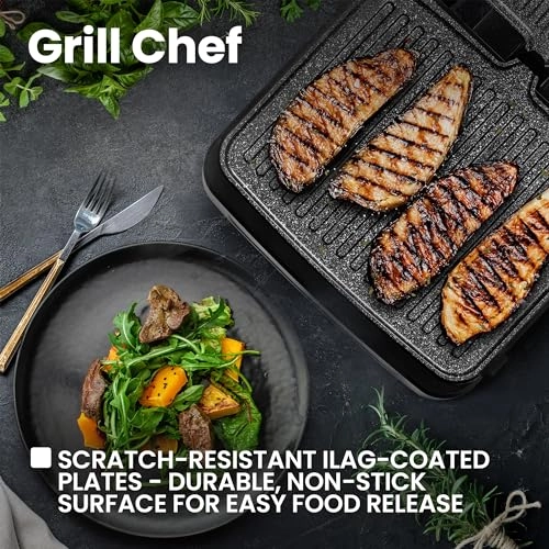 GRILL CHEF 2.0 - 2 zone(s) 29 x 23 cm
