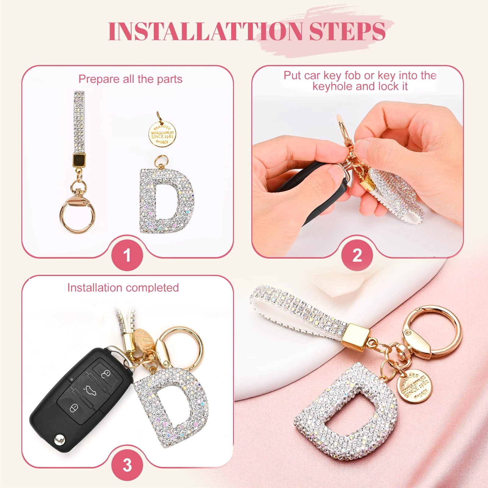 Initial Letter Keychain