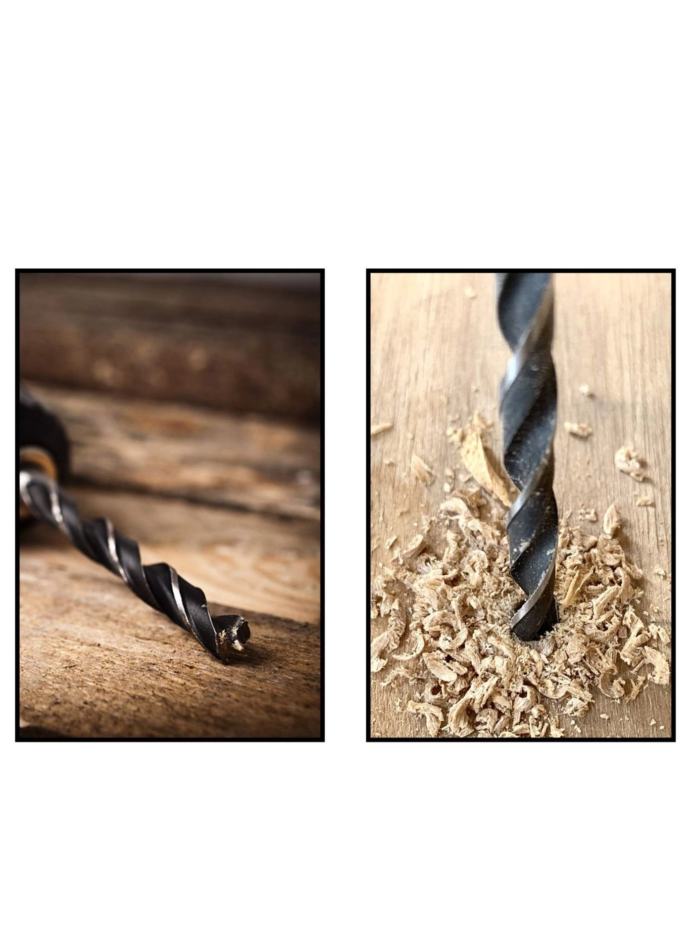 Brad Point Drill Bits - Carbon Steel 7 Pieces 4mm, 5mm, 6mm, 7mm, 8mm, 10mm, 12mm