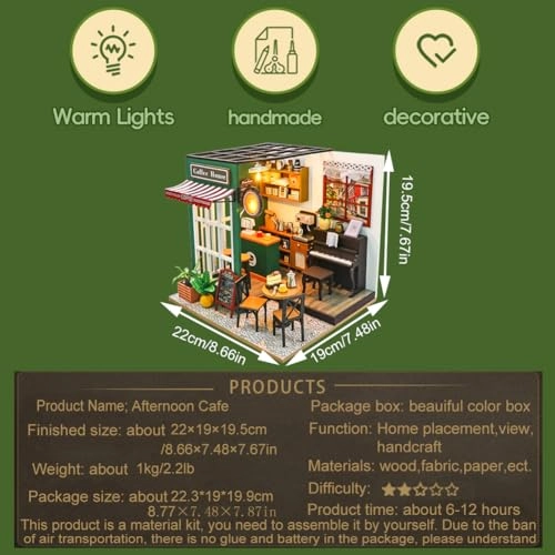 DIY House Craft Kit - Without Dust Cover Paper Wood