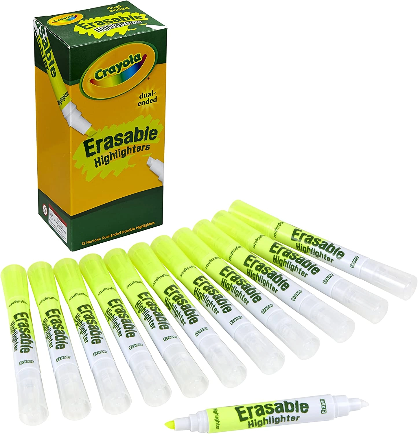 COLOR LAND CHILDRENS TOYS CENTER LLC Dual-Ended Erasable Highlighter - 12 Ct. Pack
