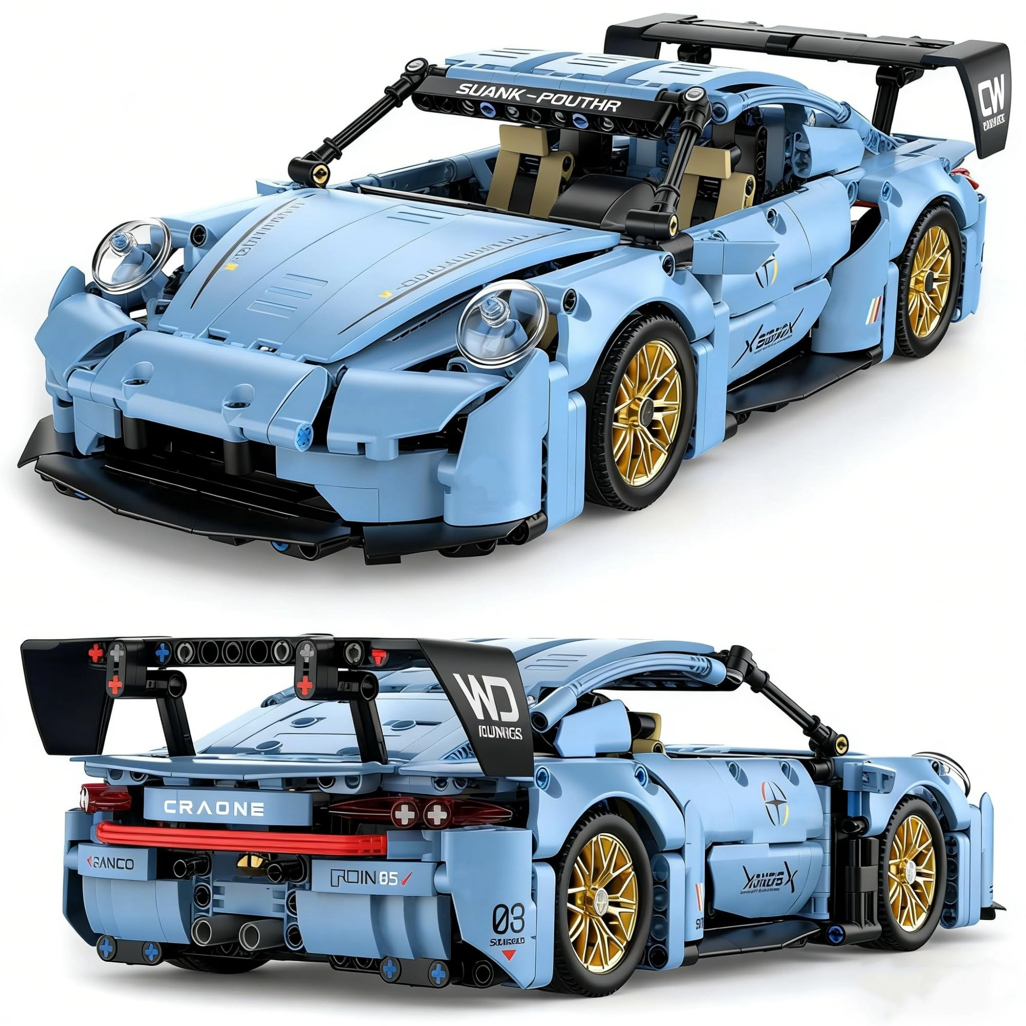 DrmBeyd Sports Car Building Blocks Set - 1.0 pcs Car 1:14 scale