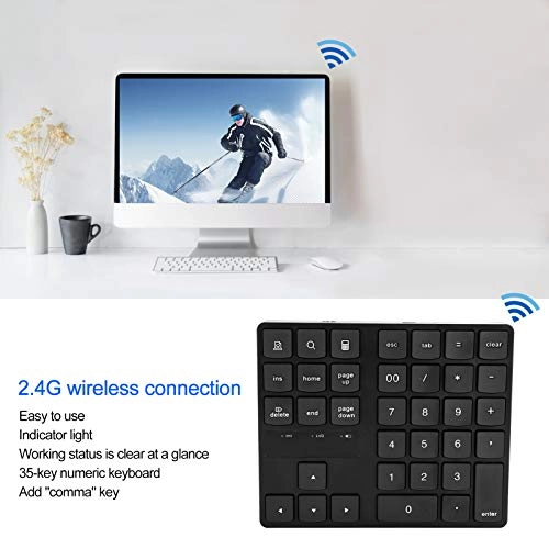 Numeric Keypad - Wireless 35 Keys 2.4G USB Receiver