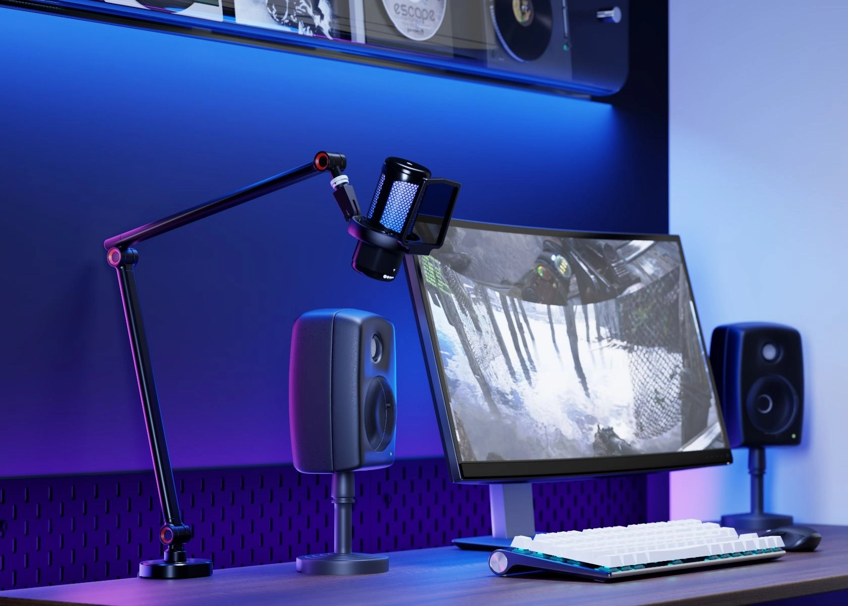 Pivot Core - Microphone Arm Black Clamp 1 KG