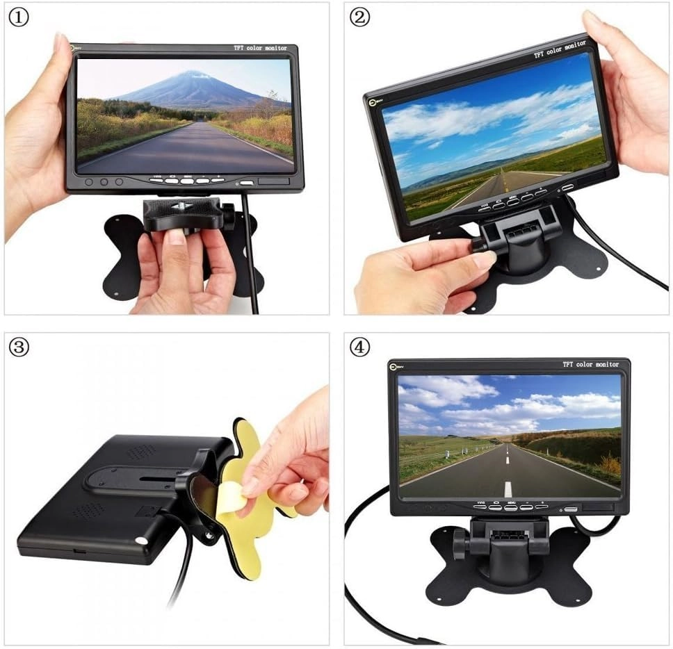 3rd Brake Light Reversing Camera + 4.3 Inch TFT LCD Monitor - Night vision 1280 x 720 pixels