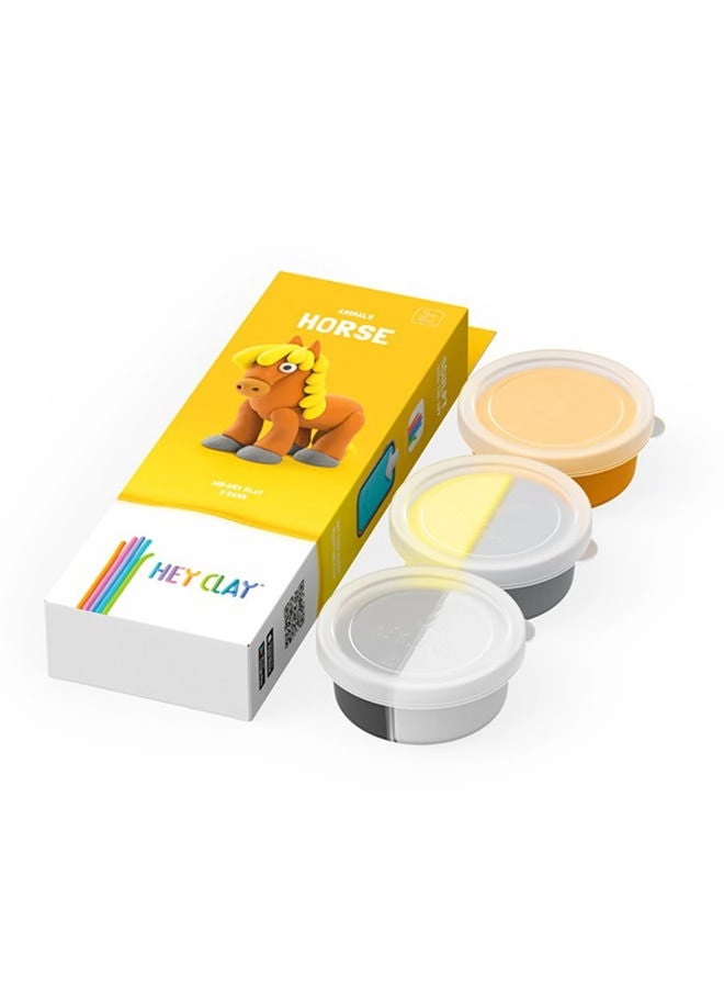 DIY Horse Plastic Creative Modelling Air-Dry Clay - 3+ years 3 Cans