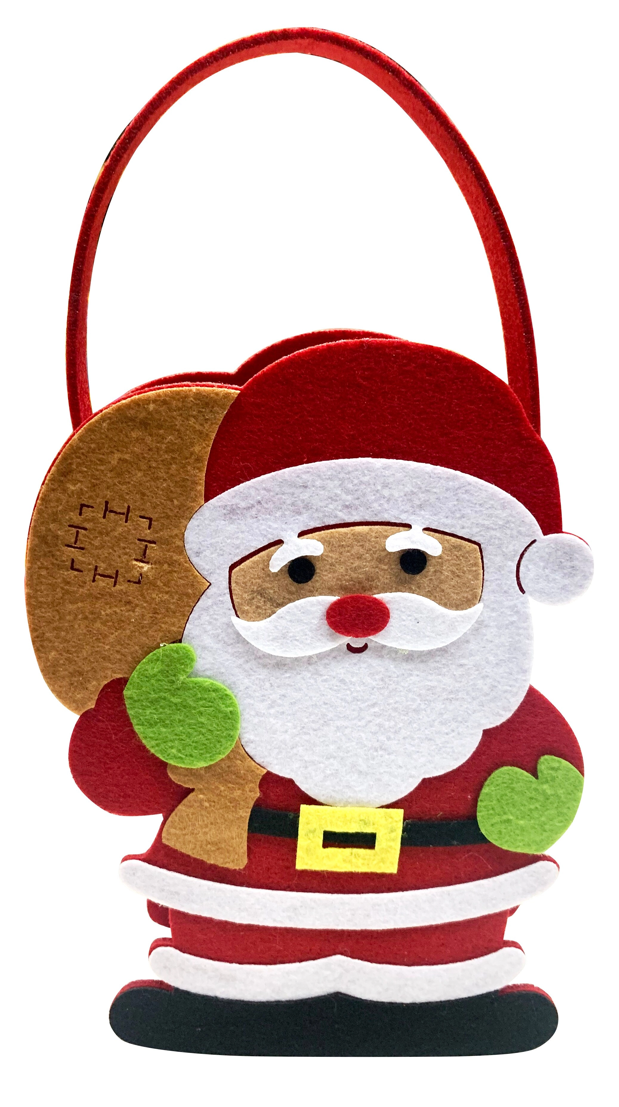 Party Zone Santa Felt Bag - Christmas