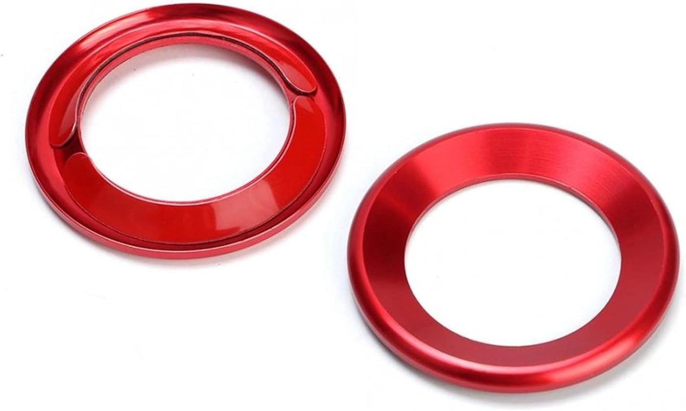Loudspeaker Circle Trim - 2pcs Red for Civic