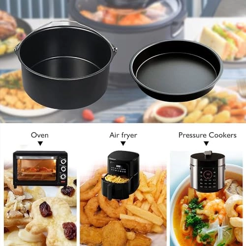 cake barrel + pizza pan - Metal 2 items