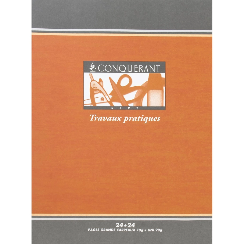 Travaux Pratiques Notebook Softcover - Grid 24 Sheets