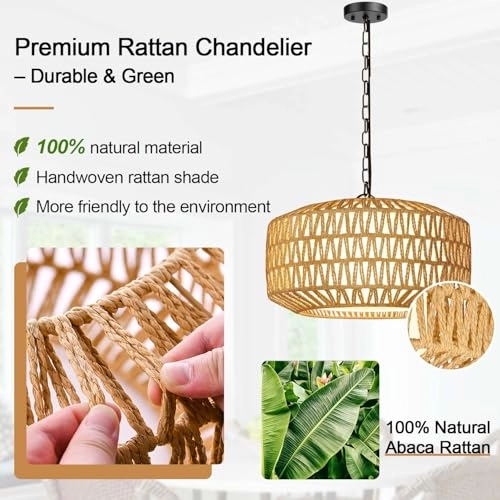 Farmhouse Chandelier - Dimmable