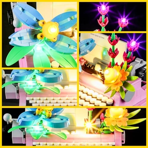 Light Kit for LEGO Typewriter with Flowers 31169 - Plastic 1