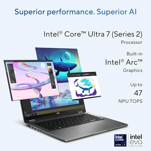 Vivobook Flip 14 TP3407SA-DS74 - 14'' Core Ultra 7 16GB DDR5 2TB SSD