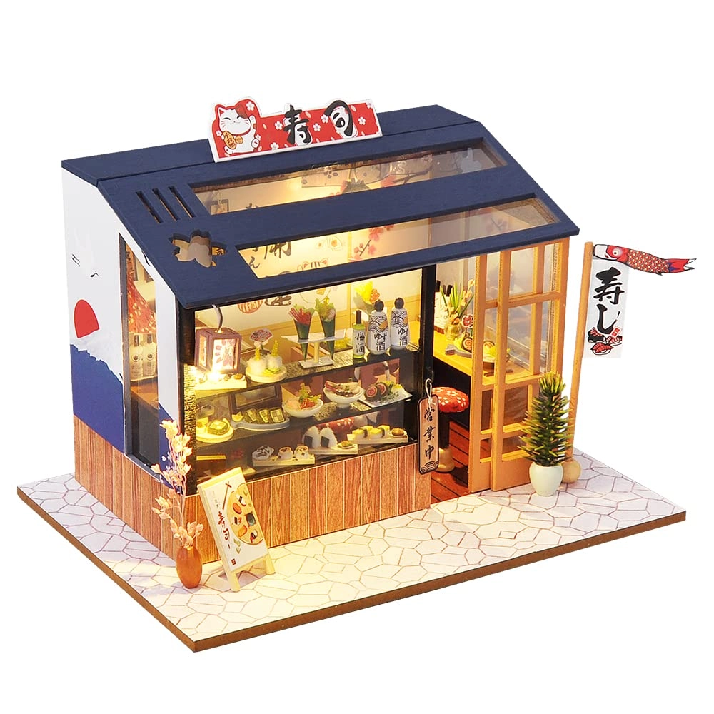 Fsolis Miniature Dollhouse Kit - Wood 3D