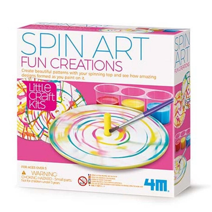 4M Spin Art Fun Creations - 20 pieces 4 pots of paint