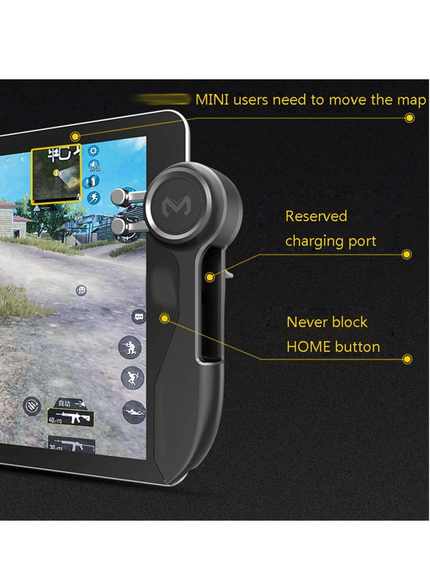 6-Finger Tablet Game Joystick Triggers - PUBG