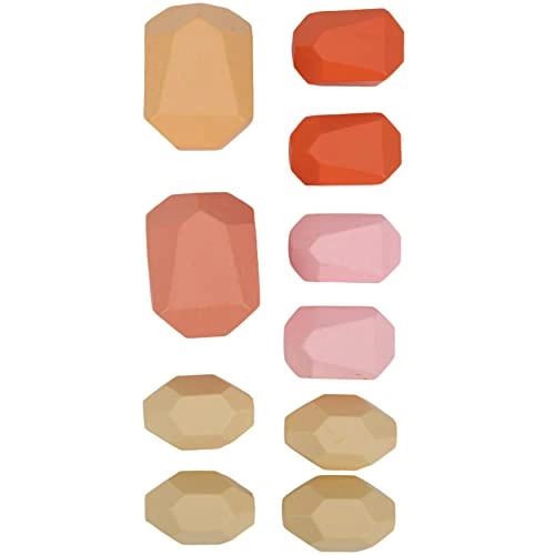 Wooden Stacking Stones - 3 years+ 10 pieces