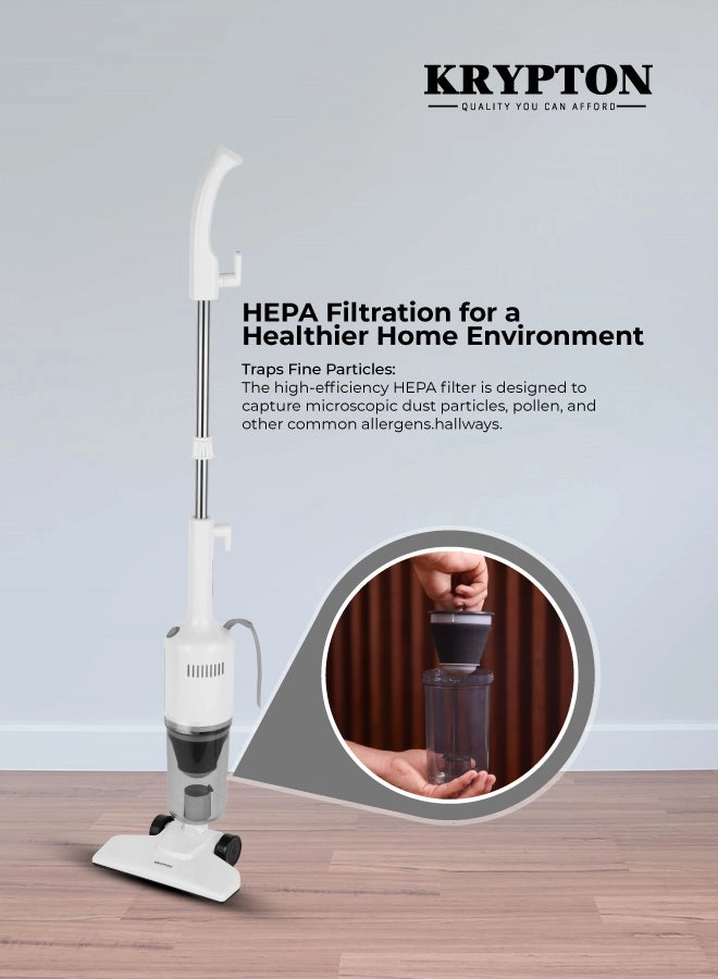 Stick and Handheld Vacuum Cleaner - 600W White