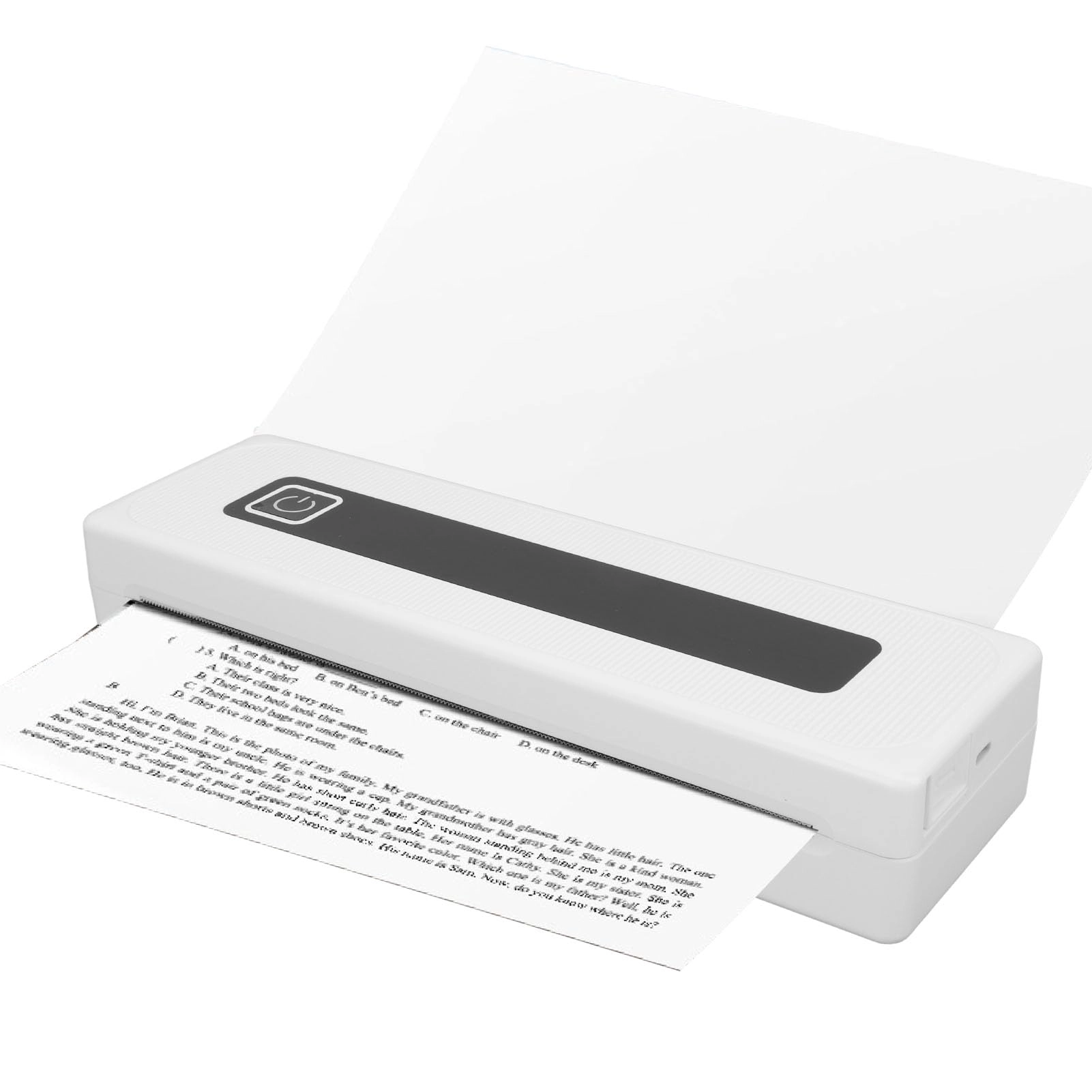 ZJchao Portable Cordless Travel Printer - Thermal 210mm