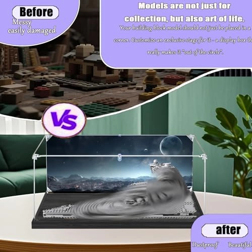 Acrylic Display Case for Lego 75394 - Dustproof Transparent Acrylic