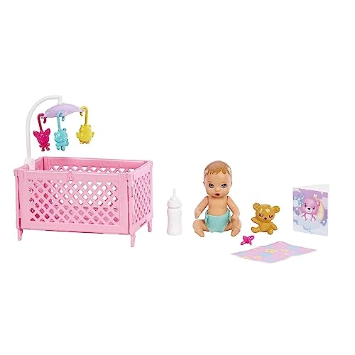 Skipper Babysitters Inc. Playset - Crib with mobile Baby doll with sleepy eyes