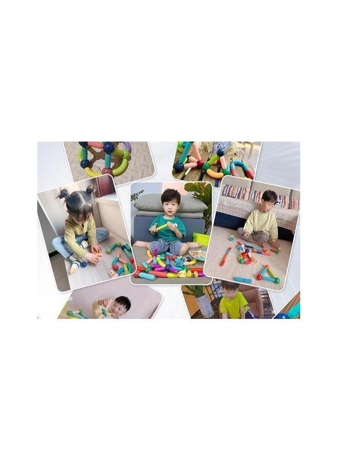 Puzzle magnetic building block - 42 pcs