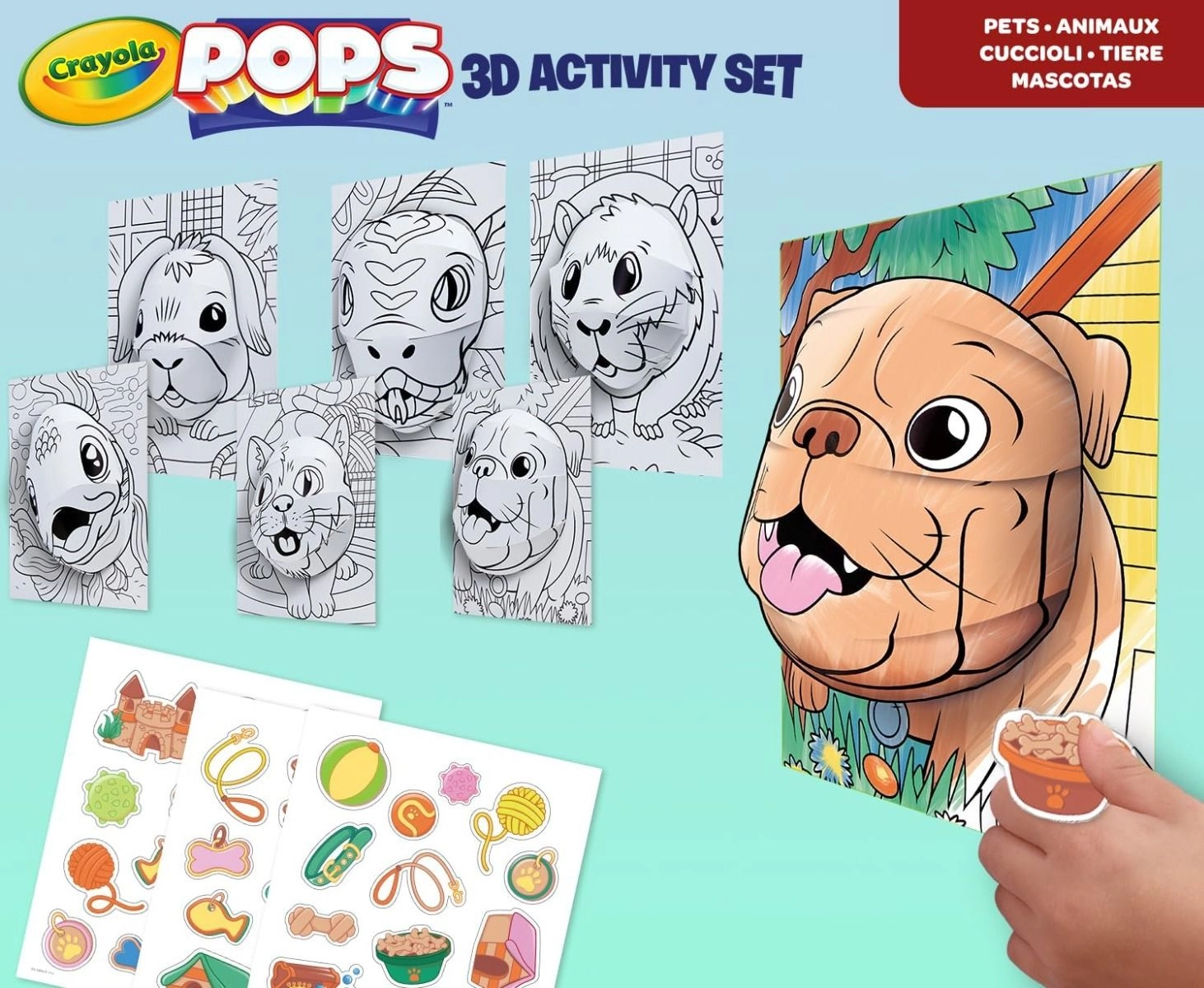 Pops Super 3D Activity Set - 18 washable markers