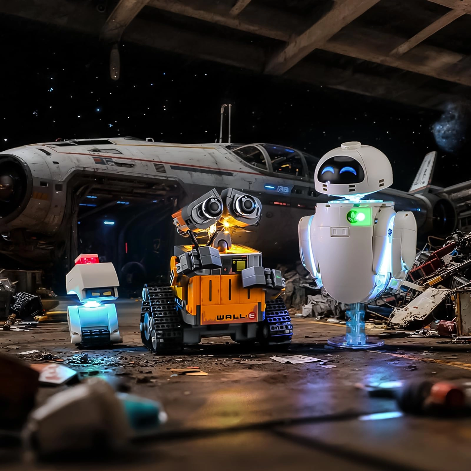 YEABRICKS LED Light for LEGO 43279 Disney Wall-E and EVE Building Blocks Model
