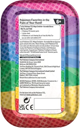 Mega Evolution—Ascended Heroes Mini Tin - English 2 Booster Packs