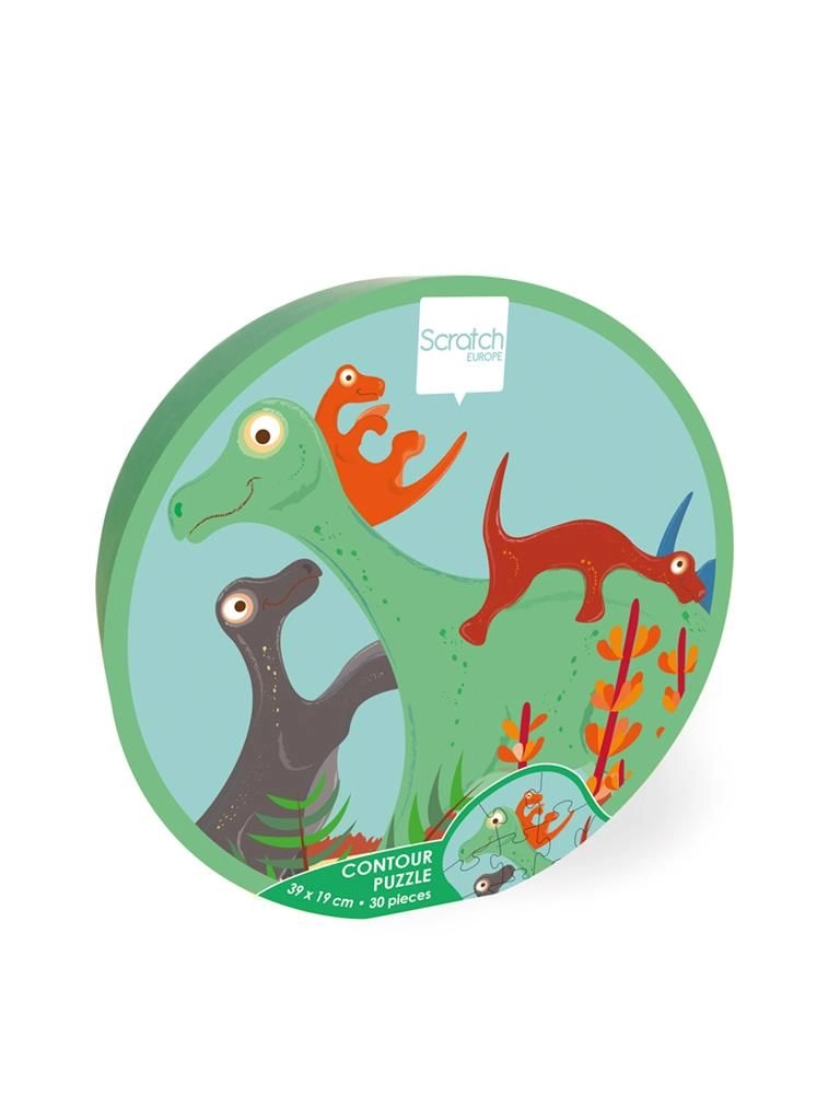 Dino Contour Puzzle - 3+ 30 pieces