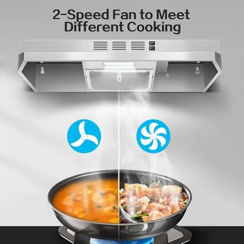 Under Cabinet Range Hood - 280 CFM 24 inch