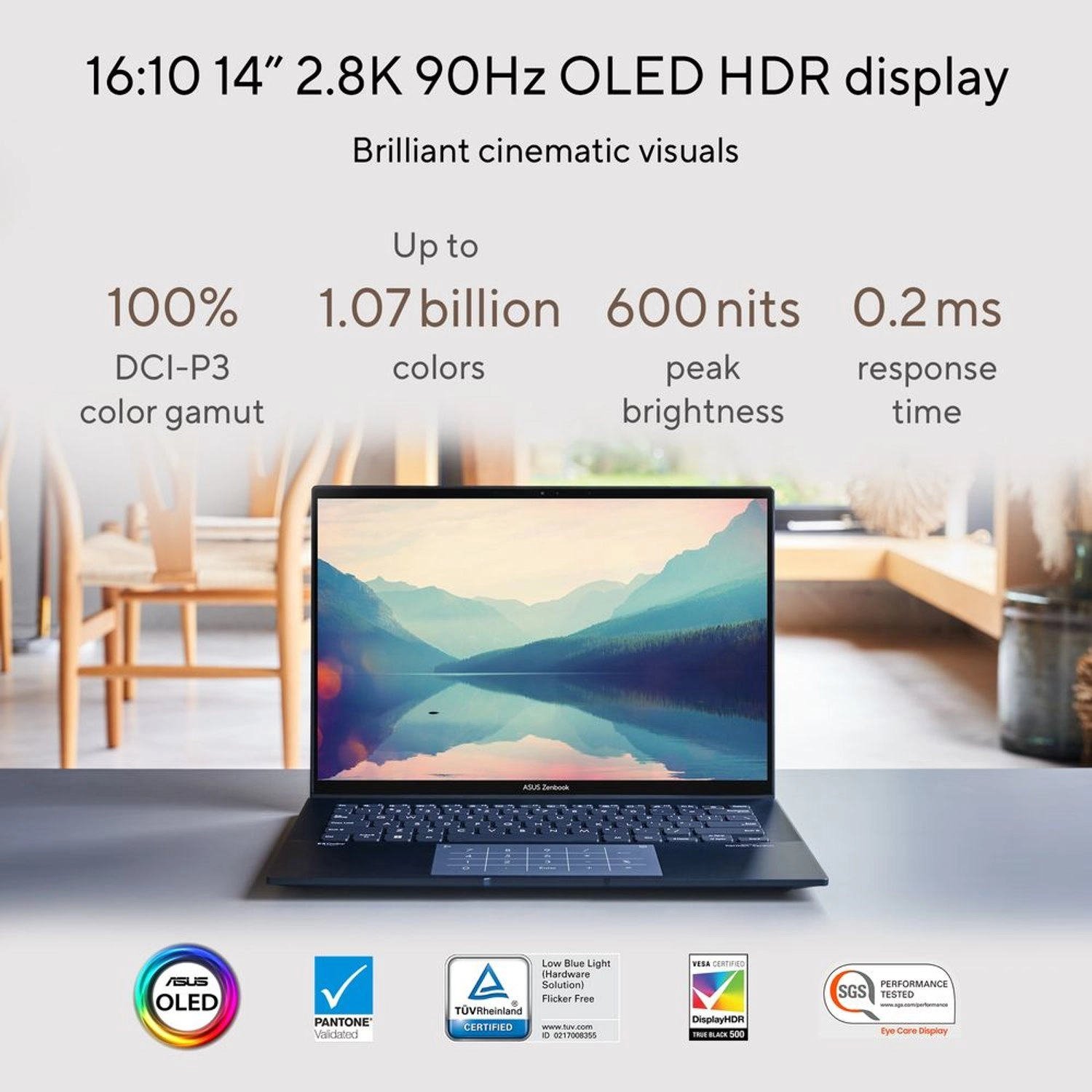 ZenBook 14 OLED UX3402ZA-OLED1P5W - 14'' Core i5-1240P 8GB DDR5 512GB SSD
