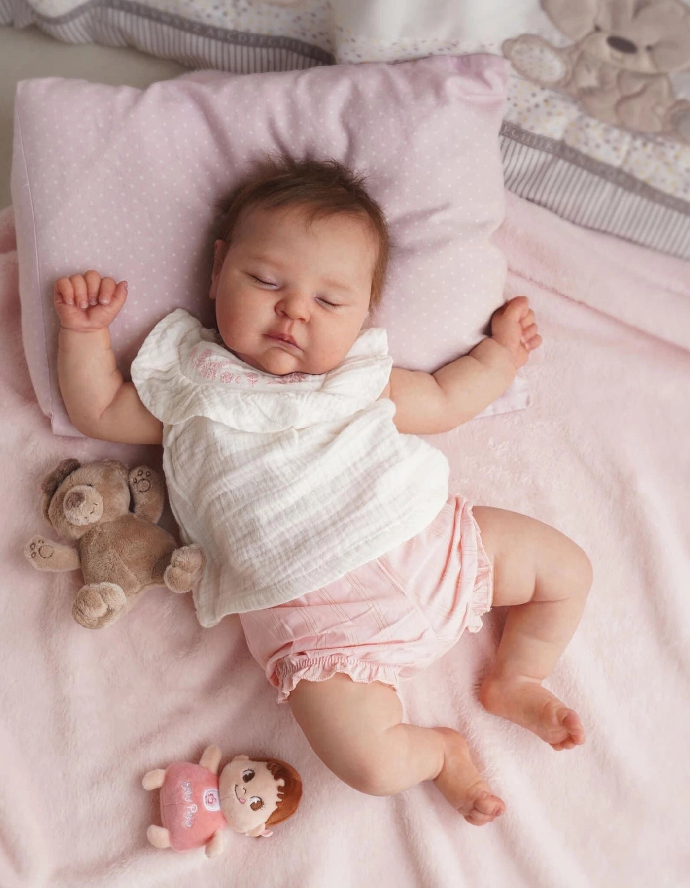Peaches Reborn Baby Doll - 20 Inch Soft Cloth Body Sleeping Ages 3+