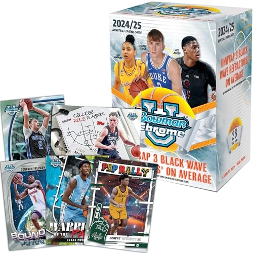 Bowman University Chrome Basketball - 4 cards per pack 7 packs per box Value Box