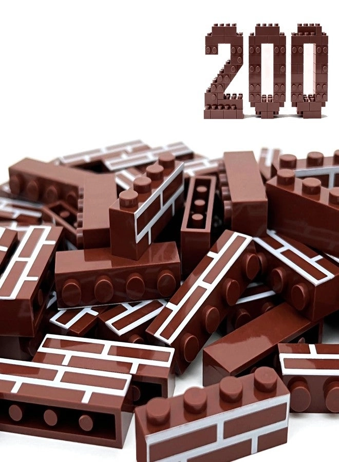 TZBTSTEAM Classic Wall Building Bricks - 200 pcs