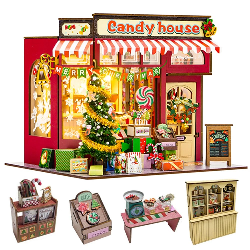 Miniature Wooden Dollhouse Furniture Kit - Creative Room 1:24