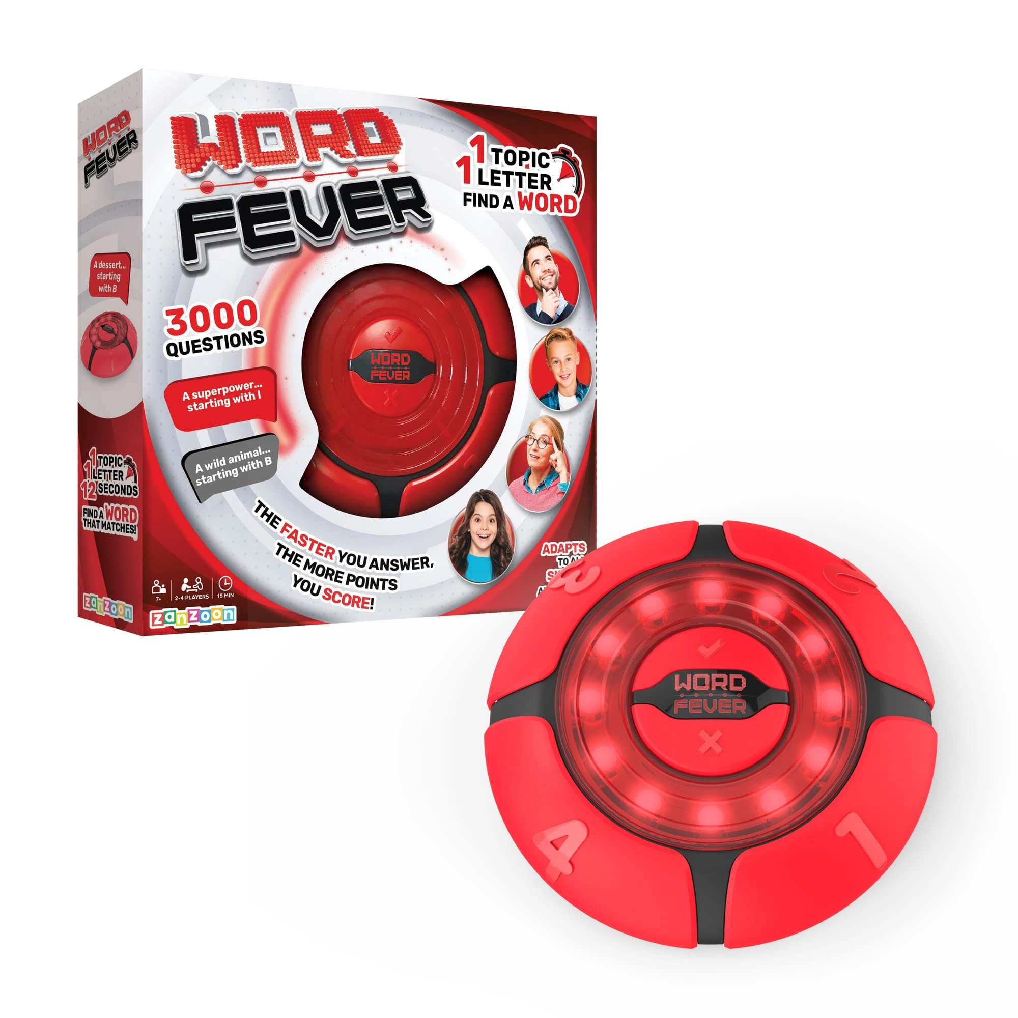 Tomy Word Fever - Fast Paced 3000 Questions with Sounds
