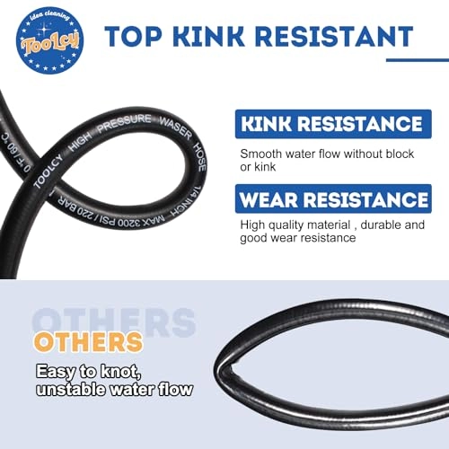 Pressure Washer Hose - 3400 PSI 50 ft M22