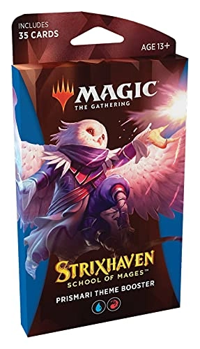 Silverquill Theme booster (WB) + Prismari Theme booster (UR) + Witherbloom Theme booster (BG) + Lorehold Theme booster (WR) + Quandrix Theme booster (UG)
