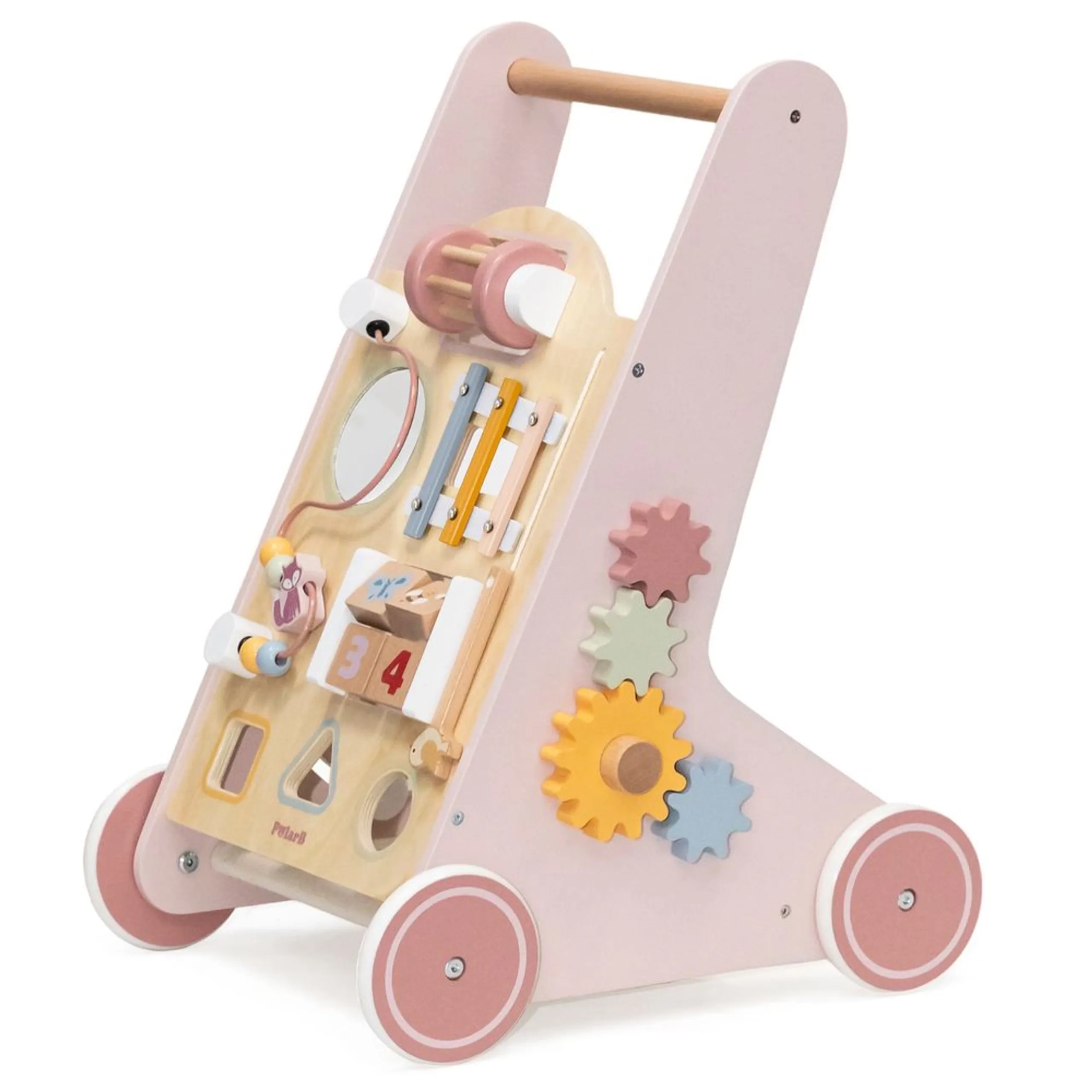 Wooden Baby Walker - 12 months+ Built-In Storage